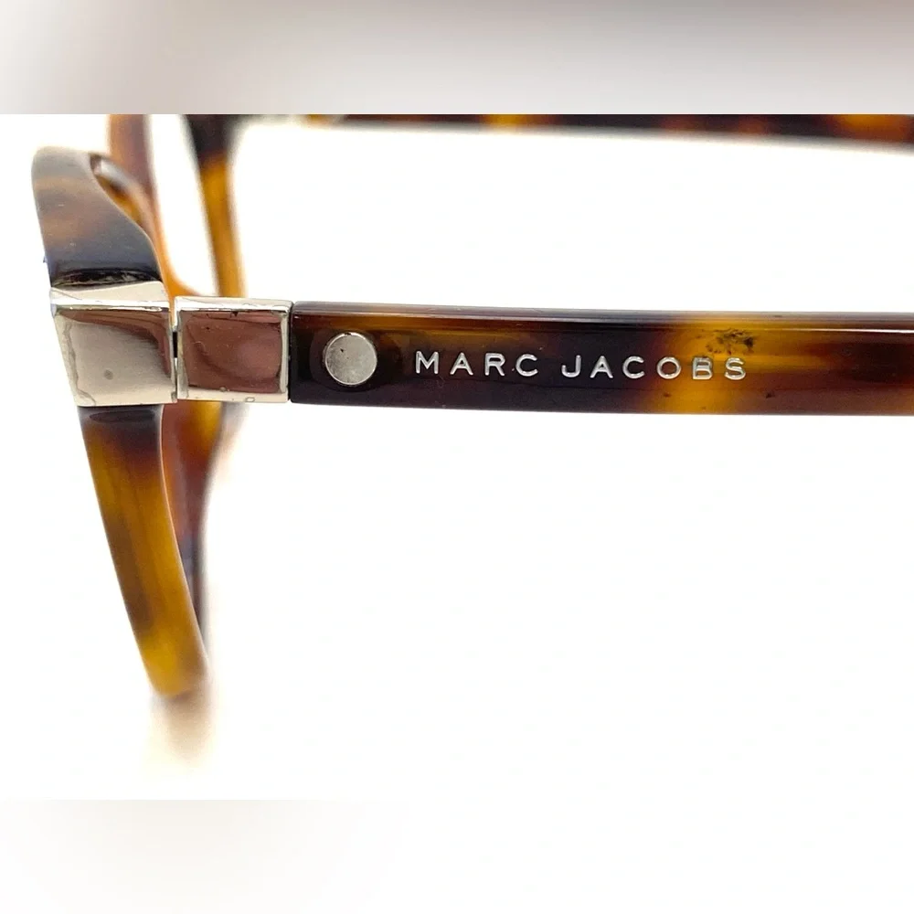 Marc Jacobs Women's Havana Brown Rectangle-Shaped Eyeglass Frames MARC72